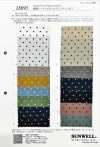 28095 Vải Mộc Cotton Sợi Gai In Chấm S Xử Lý Chintz