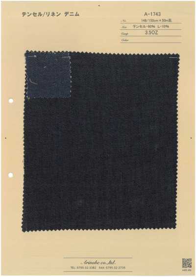 A-1743 Vải Bò Tencel/lanh
