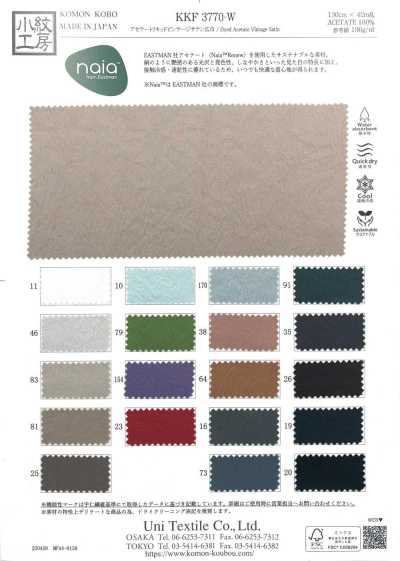 KKF3770-W Satin Acetate Vintage Khổ Rộng