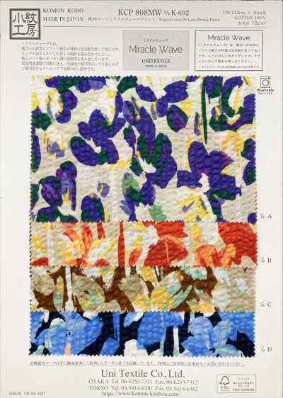 KCP808MW-DK-692 Cotton 80s Vải Cotton Lawn In Miracle Wave