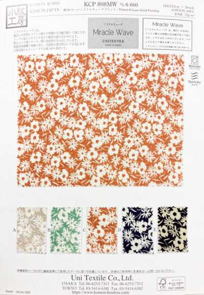 KCP808MW-D6-660 Vải Cotton Lawn 80 In Miracle Wave