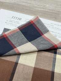 35510 Kẻ Caro Khối Vải Shirring Hữu Cơ Chỉ Fuwa.60 SUNWELL Ảnh phụ