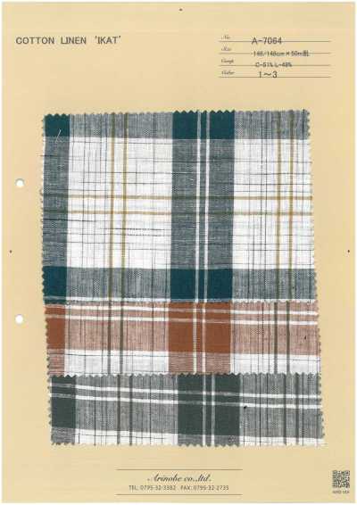 A-7064 Cotton Lanh 'IKAT'