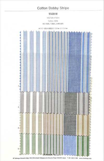 5SG018 Cotton Dobby Kẻ Sọc
