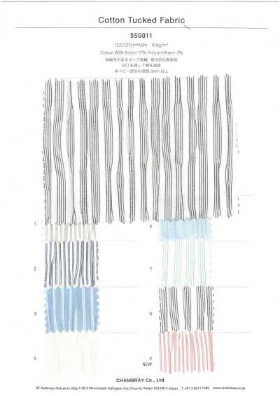 5SG011 Vải Cotton Nhún Ly