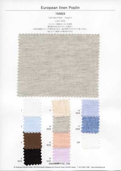 1SG023 Poplin Linen Châu Âu