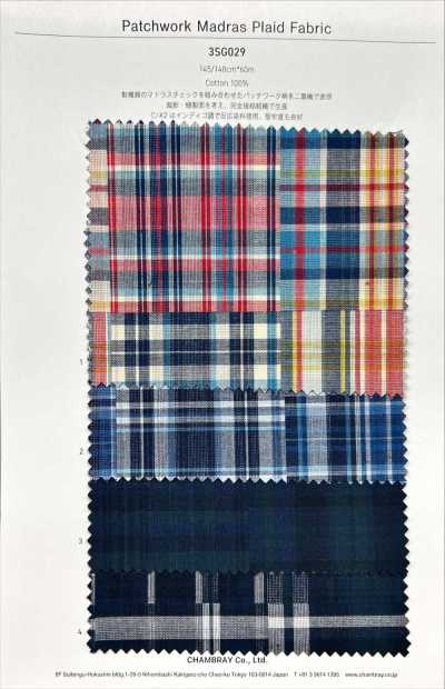 3SG029 Chắp Mảnh Kẻ Madras