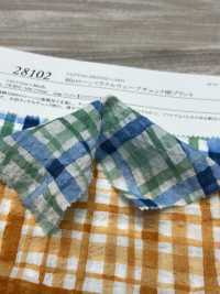 28102 80 Vải Cotton Lawn Chỉ In Họa Tiết Sóng Kỳ Diệu Kẻ Caro Bãi Cỏ SUNWELL Ảnh phụ