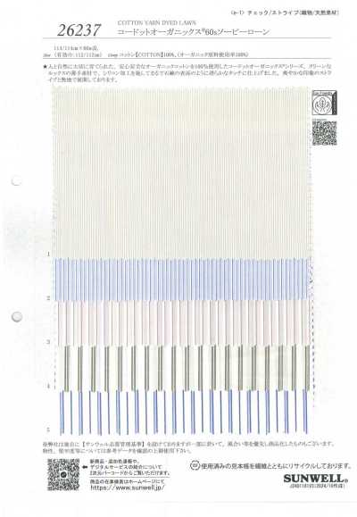 26237 Kodotto Organics® 60s vải cotton lawn