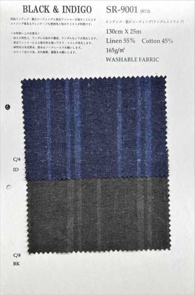 SR9001 Lanh/Bông Phủ Mực đen One Wash