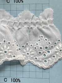 23535F Ren / Đăng Ten Bèo Cotton Kyowa Lace Ảnh phụ