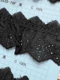23535-19F Ren / Đăng Ten Bèo Cotton Kyowa Lace Ảnh phụ