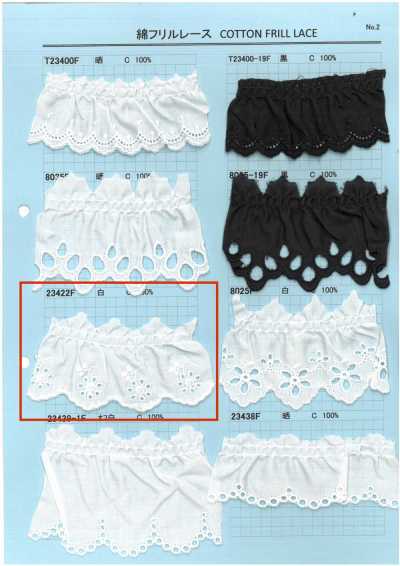 23422F đăng Ten Bèo Cotton