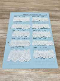 23389F Ren / Đăng Ten Bèo Nhún Cotton Kyowa Lace Ảnh phụ