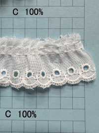 3302-1F Ren / Đăng Ten Bèo Cotton Kyowa Lace Ảnh phụ
