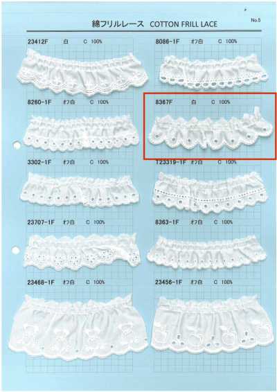 8367F đăng Ten Bèo Cotton