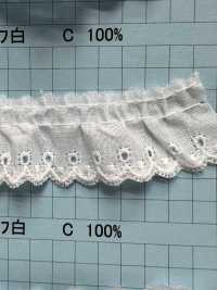 8363-1F Ren / Đăng Ten Bèo Cotton Kyowa Lace Ảnh phụ