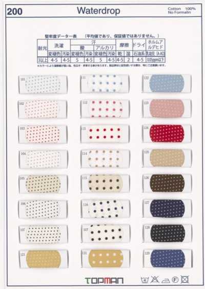 200-MS 100% Cotton, In Hoa Chấm Bi, Băng Hai Mặt