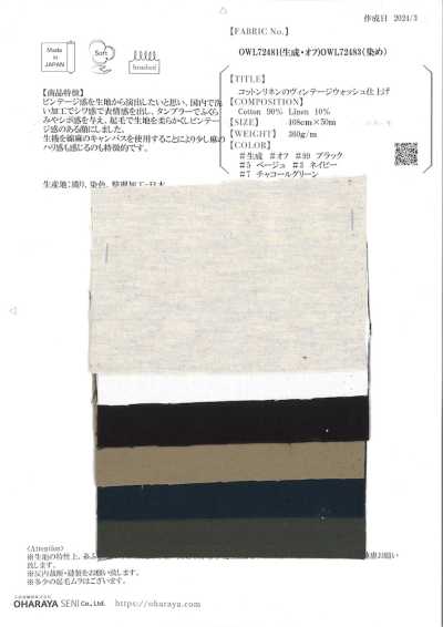 OWL72483 Hoàn Thiện Wash Vintage Cho Cotton Lanh