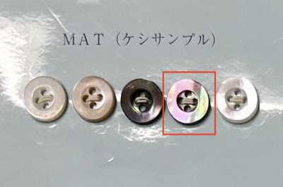 EX601MAT Cúc Xà Cừ Nâu 4 Lỗ Có Viền, Mờ