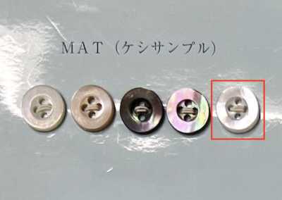 EX701MAT Cúc Xà Cừ Trắng 4 Lỗ, Có Viền, Mờ