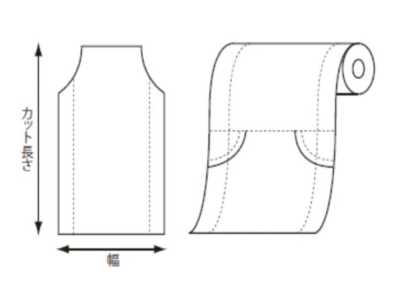 41809 Bọc Cuộn PE Có Nếp Gấp, Rộng 480/580mm×1600mm