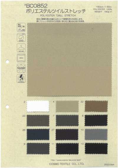 BC0852 Twill Polyester Co Giãn