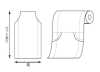 ROLLCOVER-WG-WIDE Vỏ Cuộn Có Rãnh PE Rộng
