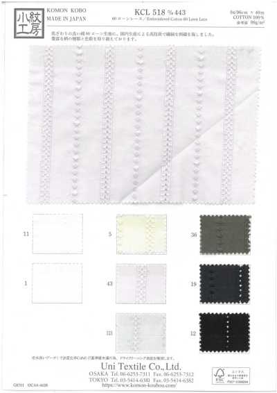KCL518-D443 Ren Vải Cotton Lawn 60