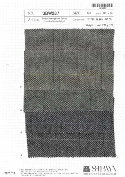 SBW237 Vải Tweed Xương Cá Kiểu Anh