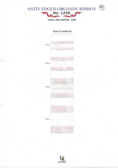 1250 Organdy Satin Viền