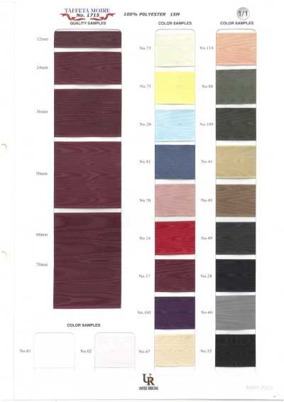 1715 Lụa Taffeta Mô-rê