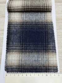 85352 Re WOOL Vải Chambray Lông Xù Kẻ Caro PARICA Ảnh phụ