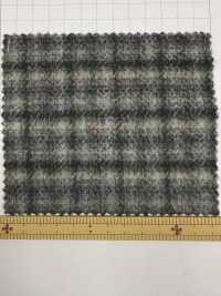 85352 Re WOOL Vải Chambray Lông Xù Kẻ Caro PARICA Ảnh phụ
