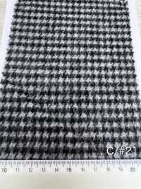 85352 Re WOOL Vải Chambray Lông Xù Kẻ Caro PARICA Ảnh phụ