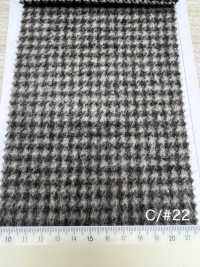 85352 Re WOOL Vải Chambray Lông Xù Kẻ Caro PARICA Ảnh phụ