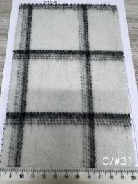 85352 Re WOOL Vải Chambray Lông Xù Kẻ Caro PARICA Ảnh phụ