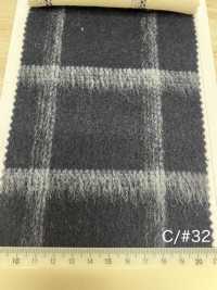 85352 Re WOOL Vải Chambray Lông Xù Kẻ Caro PARICA Ảnh phụ