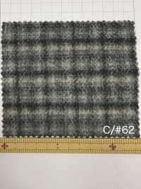85352 Re WOOL Vải Chambray Lông Xù Kẻ Caro PARICA Ảnh phụ