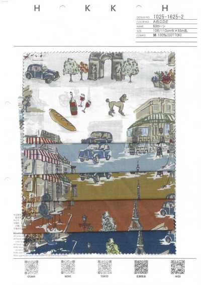 1025-1625-2 Vải Cotton Lawn 60 Paris