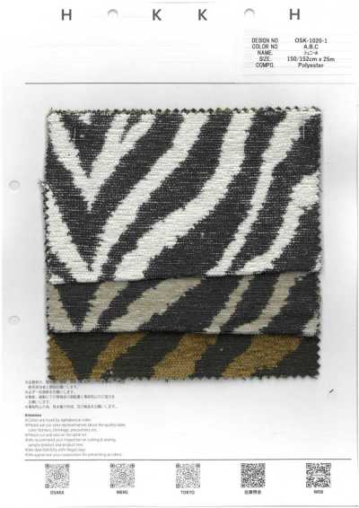 OSK-1020-1 Chenille Ngựa Vằn