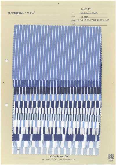 A-8142 60/1 Nhuộm Sợi Kẻ Sọc