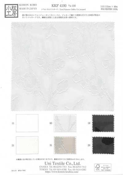 KKF4190-D/100 Voan Chiffon Cắt Jacquard