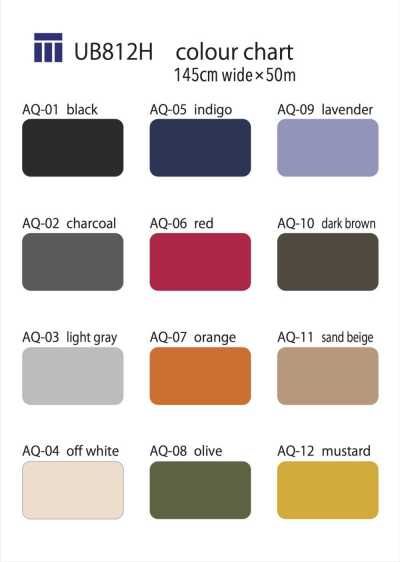 UB812H Lụa Taffeta Polyester Sinh Thái Chống Thấm Nước