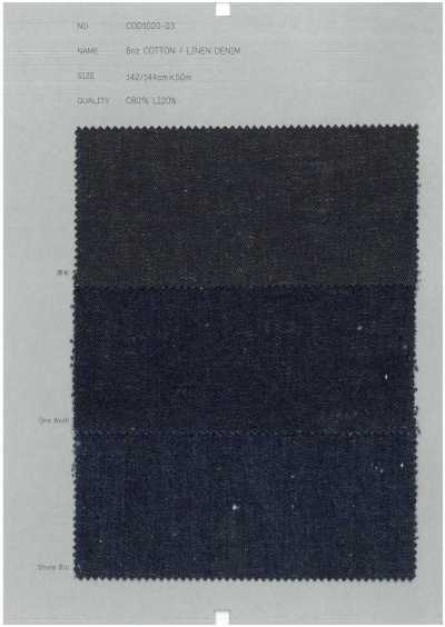COD1020-03 Vải Bò Cotton/linen 8 Oz