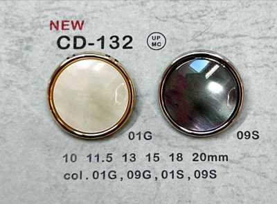 CD-132 Cúc Kim Loại Chân Sau Có Viền