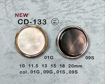 CD-133 Cúc Kim Loại Chân Sau Có Viền