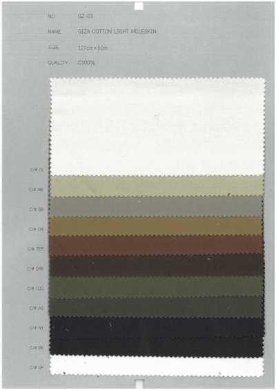 GZ-03 Giza Cotton Moleskin Nhẹ