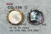 CD-136 Cúc Kim Loại Phía Sau Có Viền