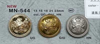 MN-544 Cúc Kim Loại Huy Hiệu, Có Chân Sau, Có Viền